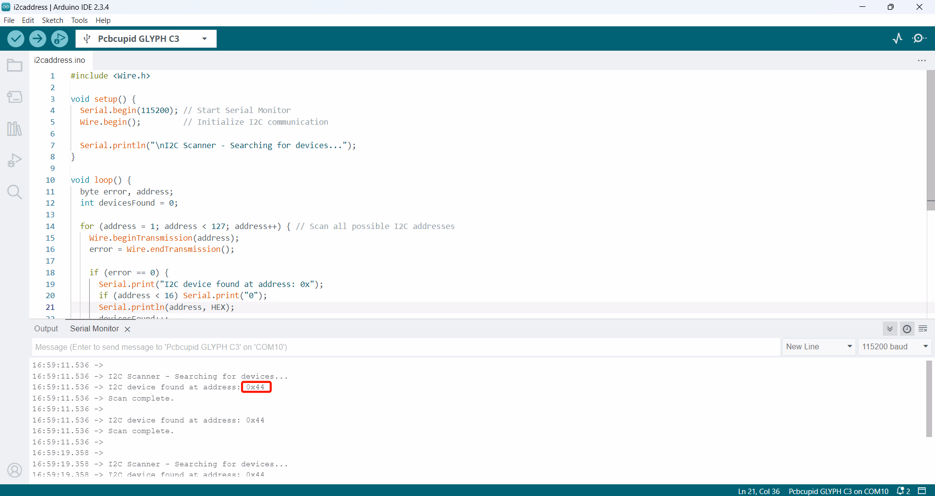 pcbcupid_sht45_i2cscan