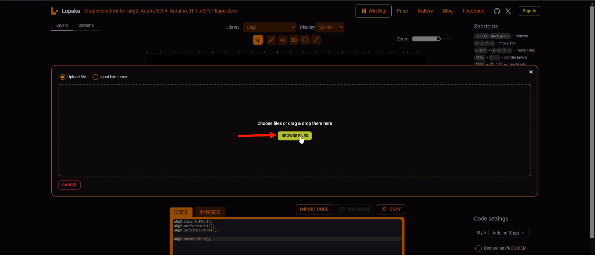 OLED Display BITMAPgen3