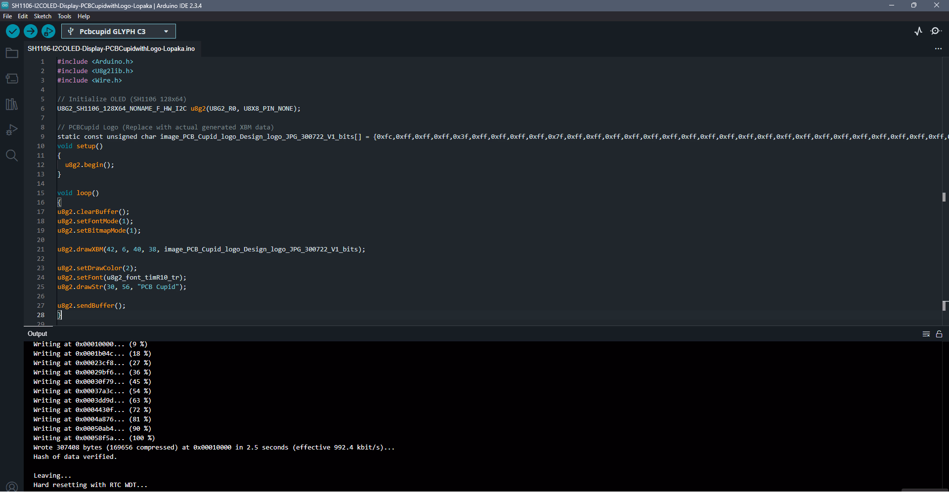 OLED Display BITMAPgen7