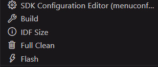 Build and Flash options
